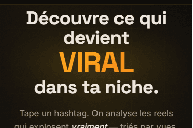 L'écran d'accueil d'iGoviral